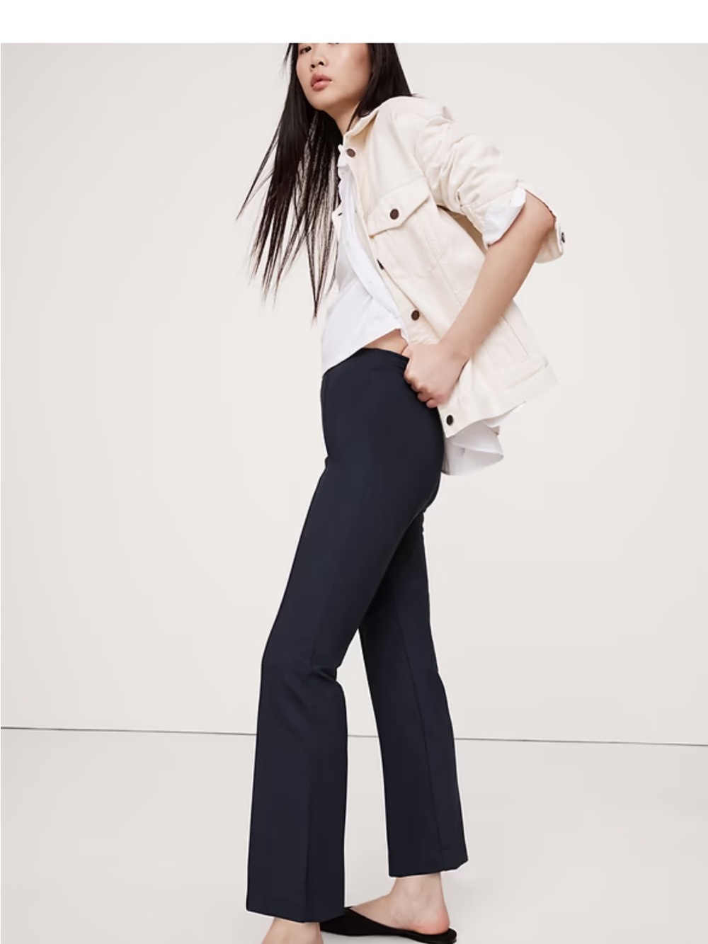 CROP FLARE EVERYWHERE PONTE PULL-ON PANT